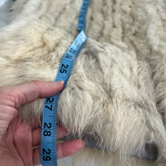 Vintage Saga Fox SILVER BLUE FOX Fur Coat Jacket Woman’s Medium Korea - Picture 10 of 15